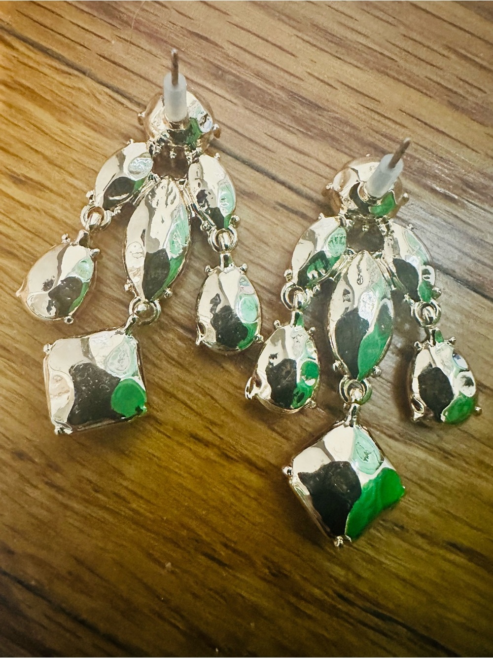 Piper K Collection Red  Crystal Earrings Great Condition - Picture 3 of 3